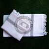 Pure White Cotton Khais(Throw), King Size